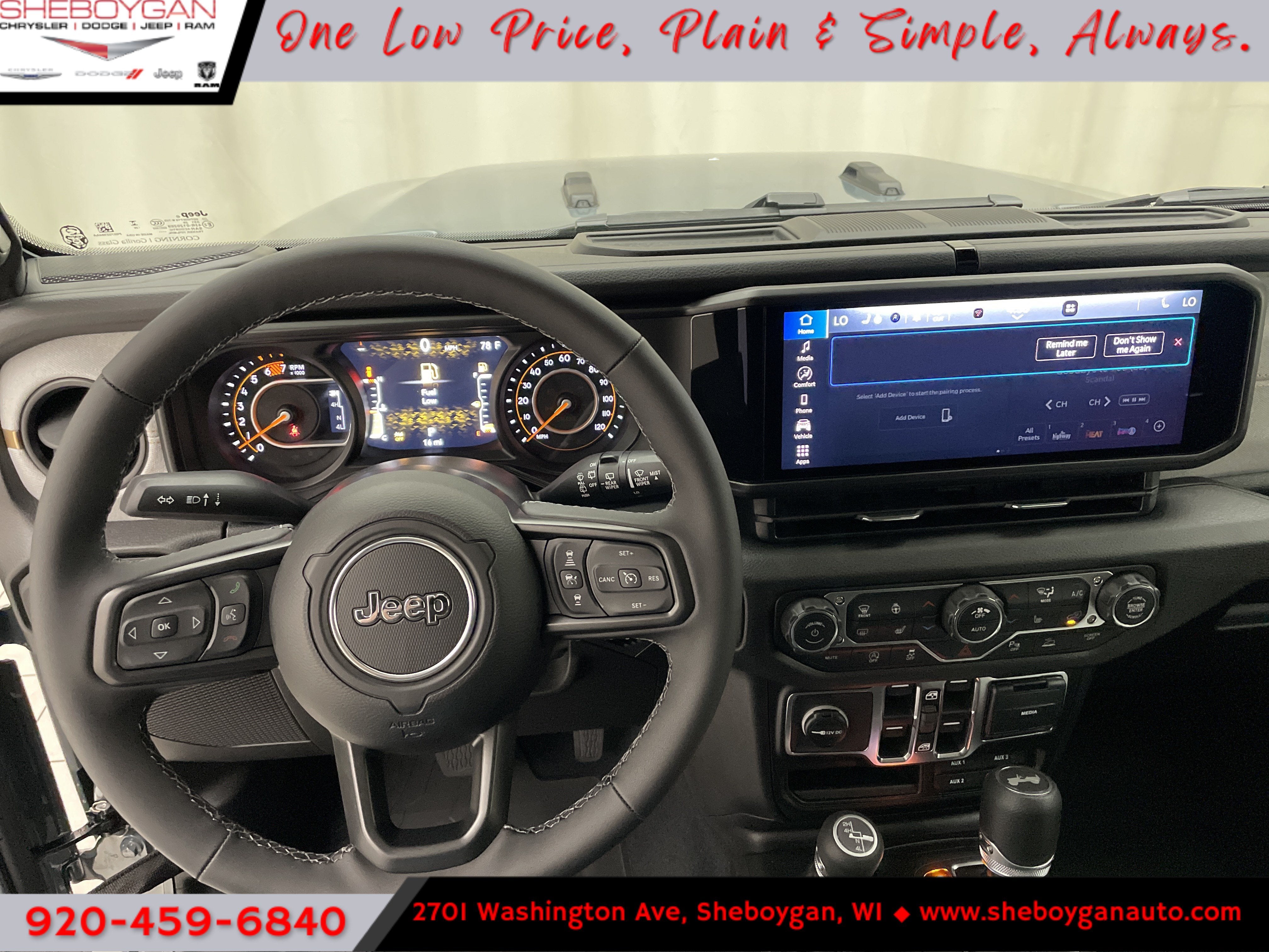 2026 Jeep Wrangler WRANGLER 4-DOOR SPORT S
