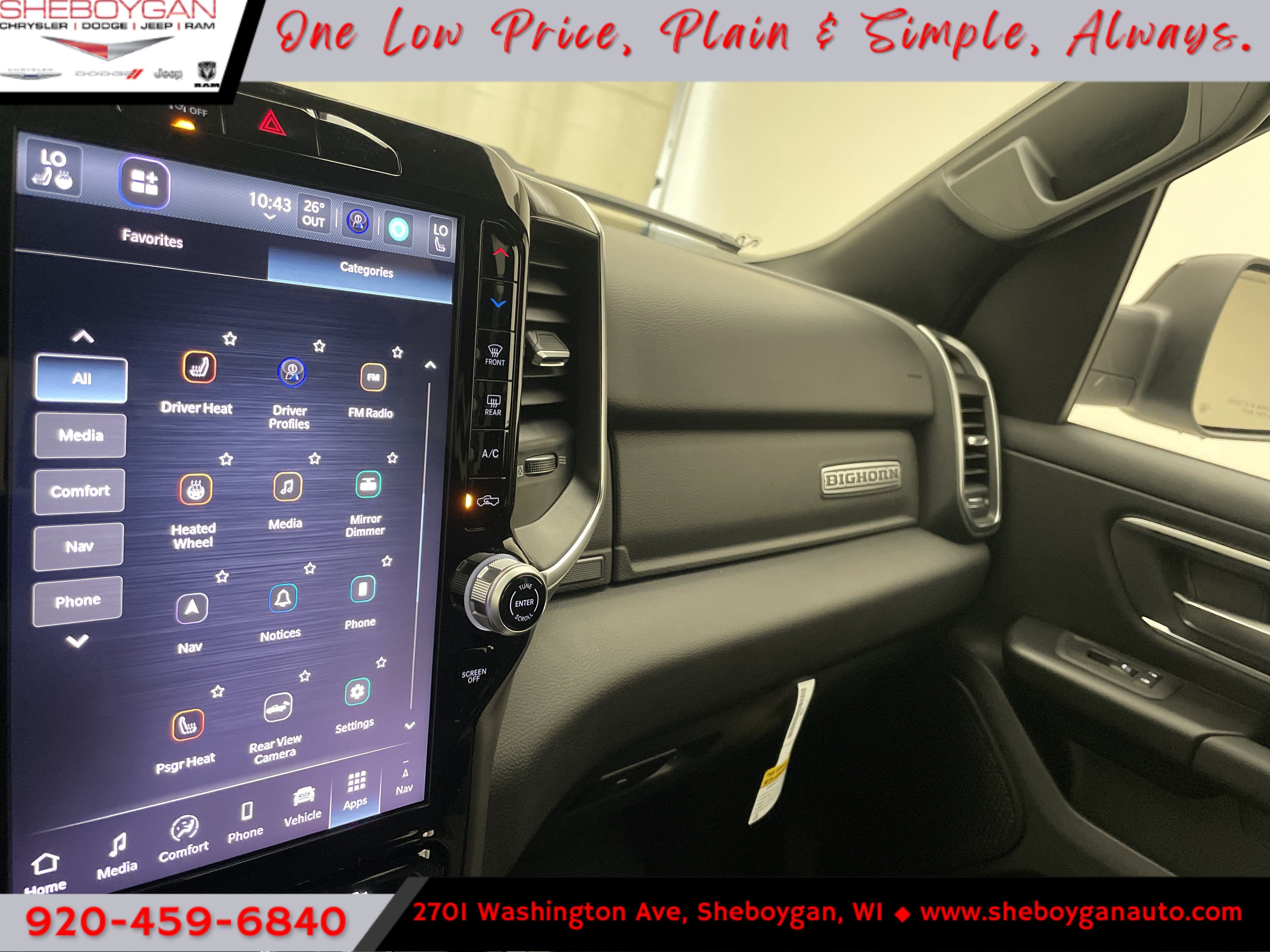 2026 RAM 1500 RAM 1500 BIG HORN CREW CAB 4X4 5'7' BOX