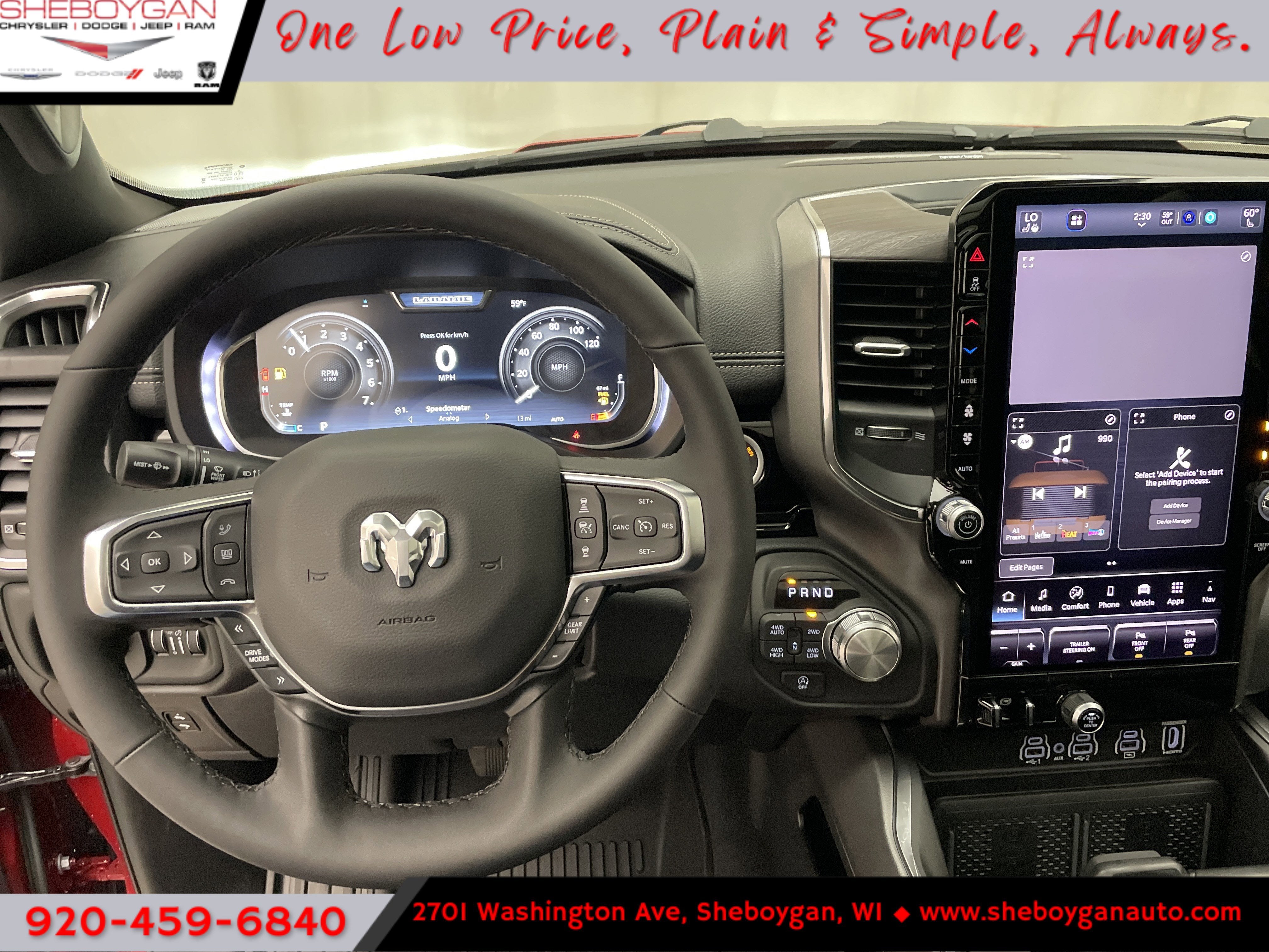 2026 RAM Ram 1500 RAM 1500 LARAMIE CREW CAB 4X4 5'7' BOX