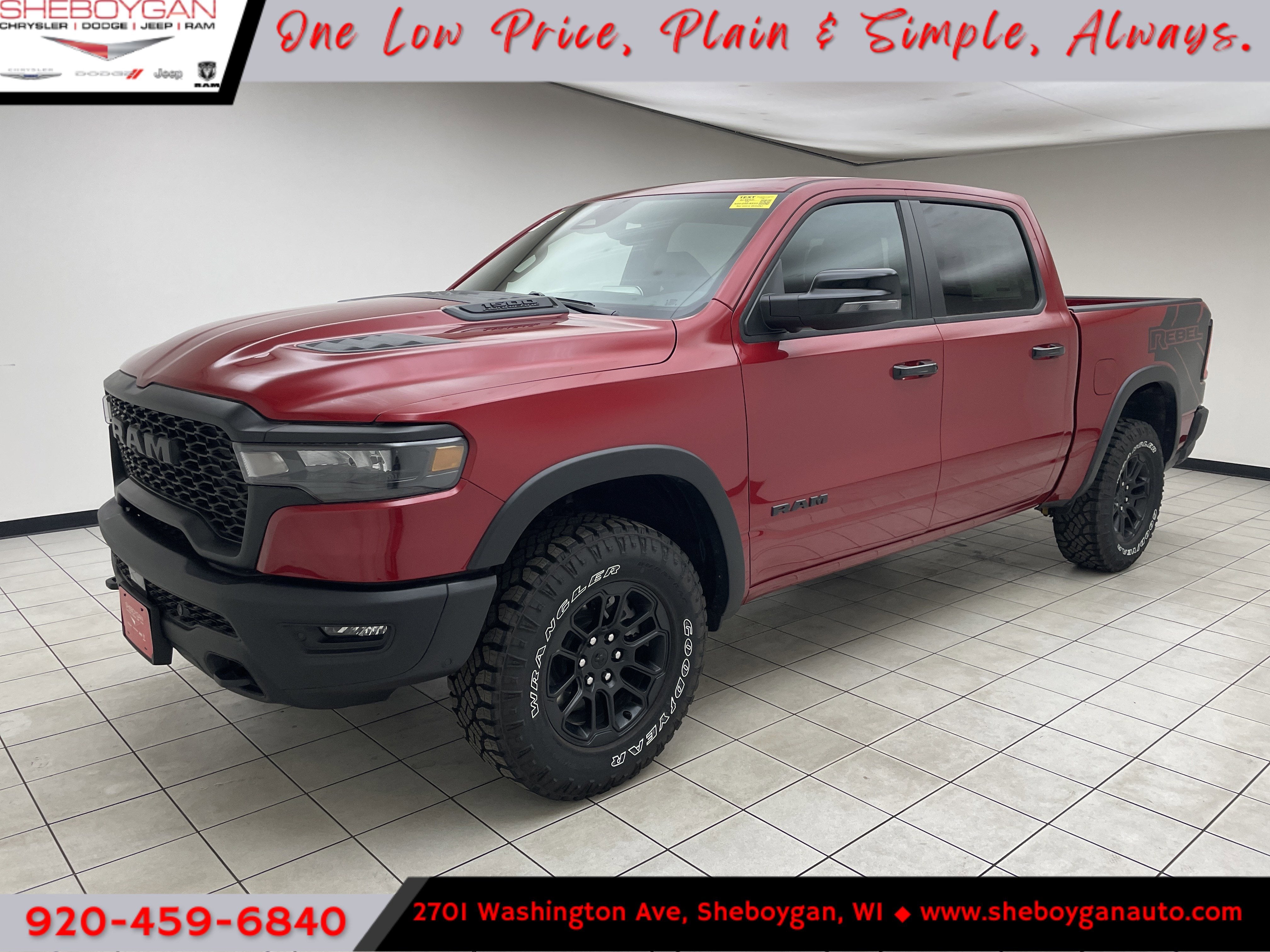 2026 RAM Ram 1500 RAM 1500 REBEL CREW CAB 4X4 5'7' BOX