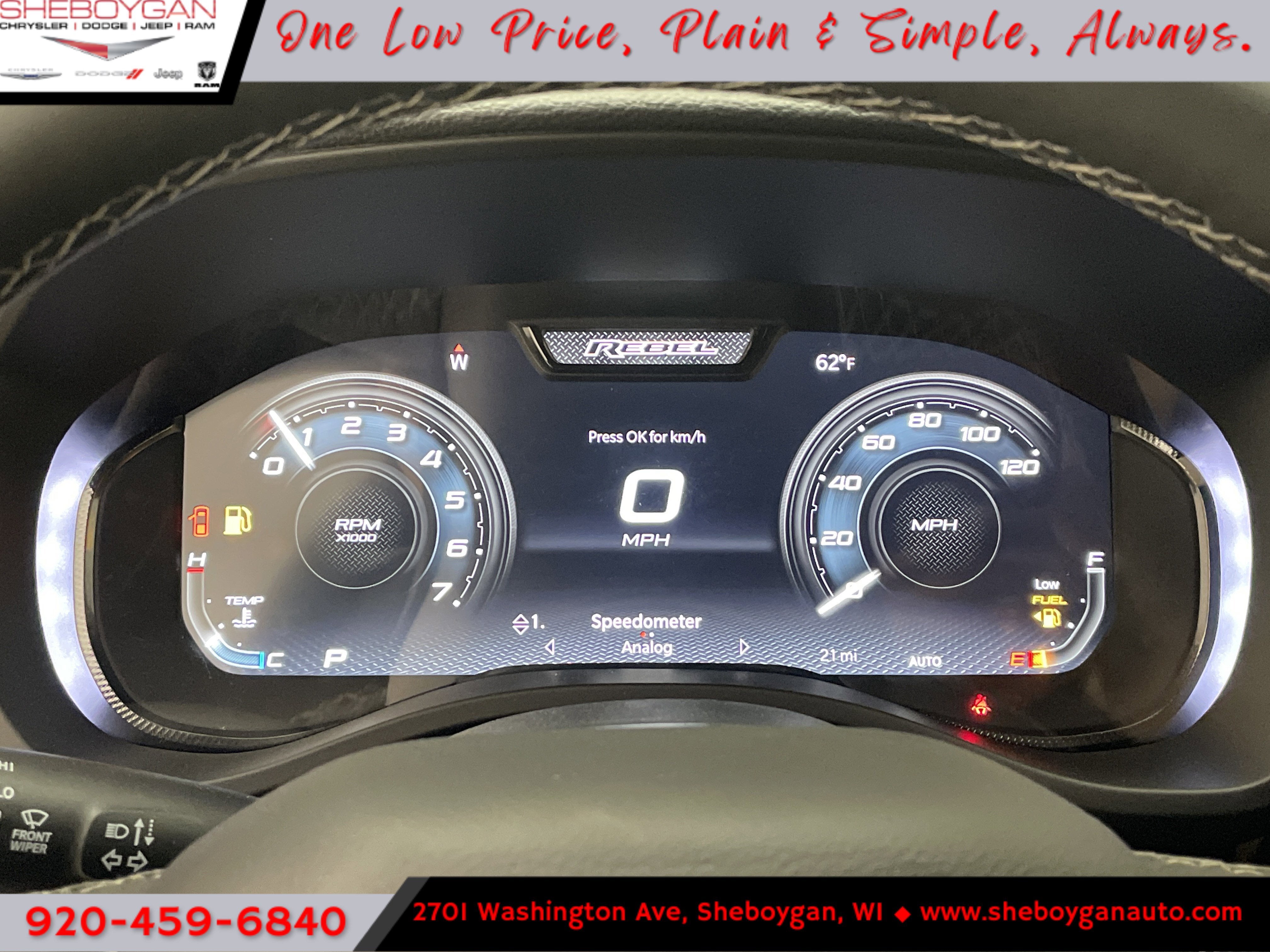 2026 RAM Ram 1500 RAM 1500 REBEL CREW CAB 4X4 5'7' BOX