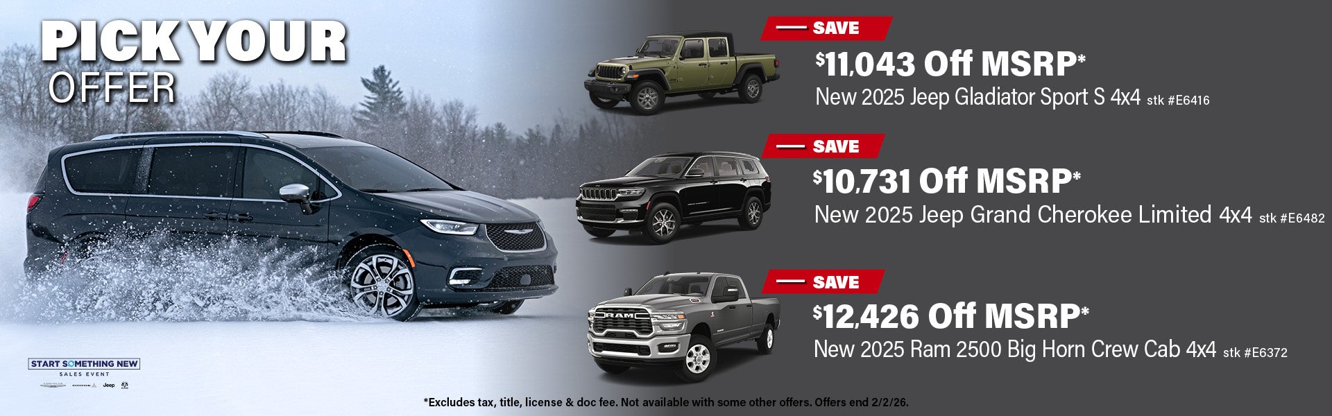 Pick Your Offer CDJR Homepage Banner