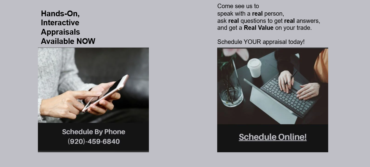 Schedule By phone 920 459 6849 or schedule online Sheboygan Auto Group in Sheboygan WI